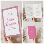 Glittery Silver & Pink Bat Mitzvah Faltprogramm Flyer<br><div class="desc">Das Gewicht dieses Papiers ist perfekt für Ihr Programm. Es ist viel schwerer als Kopierpapier und eignet sich perfekt für Ihre Einwegprogramme. Verwenden Sie die Vorlage,  um Ihre Informationen auszufüllen. Mit der Funktion "Weitere Anpassung" können Sie den Schriftart (Größe,  Stil,  Farbe) ändern,  weitere Textzeilen hinzufügen oder das Textlayout ändern.</div>