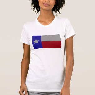 Glittery Texas-Flagge T-Shirt