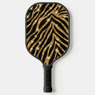 Glittery Zebra Pattern Pickleball Schläger