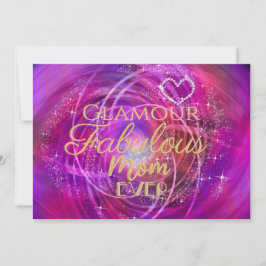 Glitttering Fantastische Mama Magenta Card Feiertagskarte