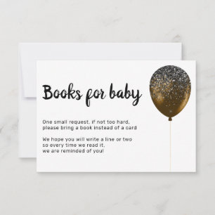 Glitz Baby Bronze Geburtstagsfeier Bücher für Baby Einladung