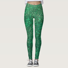 Glitz-Glitzer-Grün-Feiertags-WeihnachtsLeggings! Leggings
