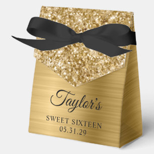 Glitz Gold Glam Süße Sechzehn Geschenkschachtel