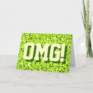 Glitz Limon "OMG"! Glückliche Geburtstagskarte Karte