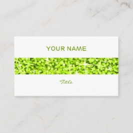 Glitz Limon Strip Visitenkarte, weiß Visitenkarte