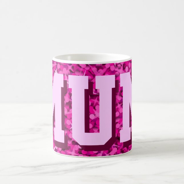 Glitz Pink "MUM"-Tasse Tasse (Mittel)