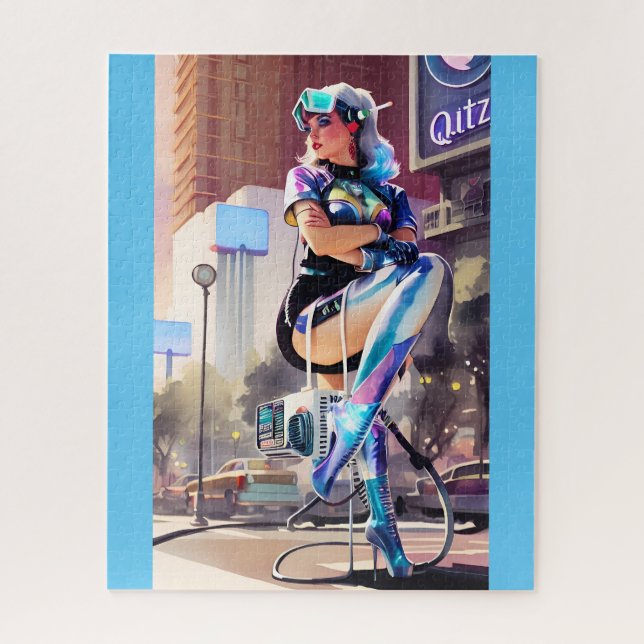 Glitz, Qitz und Glamour Ken Gage Art Puzzle (Vertikal)