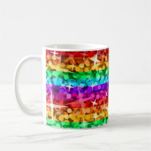 Glitz-Regenbogen-Tasse Kaffeetasse