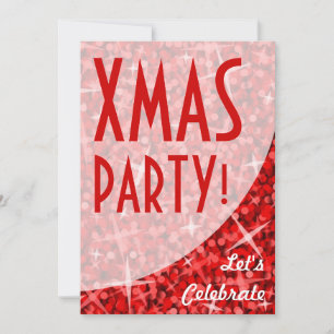 Glitz Rote Kurve "Xmas Party" Einladung! Einladung