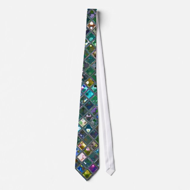 Glitz Tiles Multicolored 2 Krawatte (Vorderseite)
