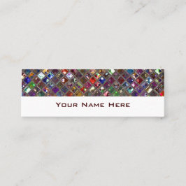 Glitz Tiles Multicolored skinnwhite Mini Visitenkarte