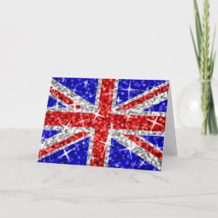 Glitz UK "Your Text" Grüße Karte