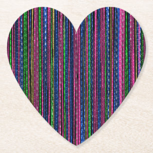 Glitz und Glam Funkelnd Streifen Untersetzer