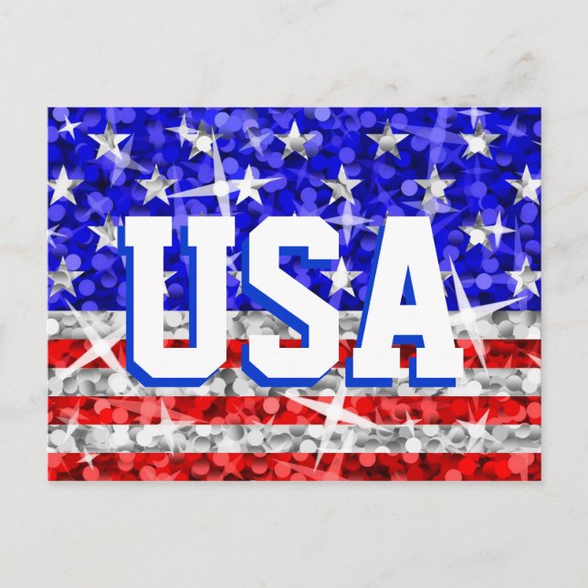 Glitz USA Postkarte "USA" (Vorderseite)