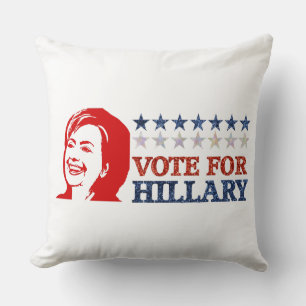 Glitzer-Abstimmung hillary Kissen
