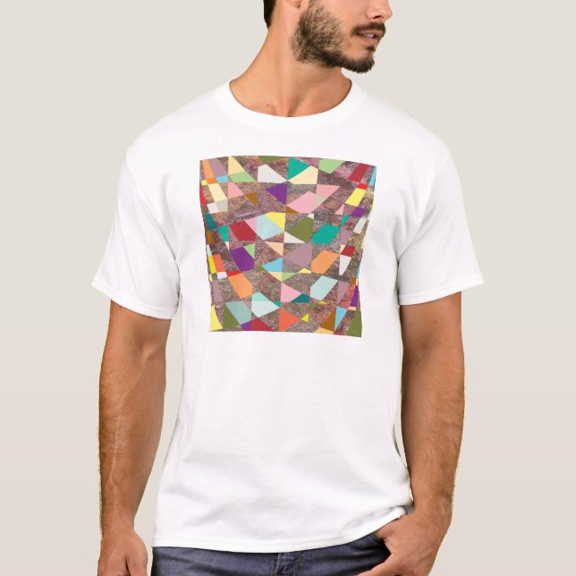 Glitzer abstrakt Colors T-Shirt (Vorderseite)