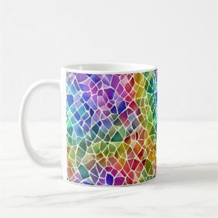 Glitzer Abstrakt Geometrisches Oktagon Kaffeetasse