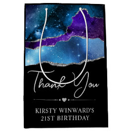 Glitzer Agate Birthday Mittlere Geschenktüte
