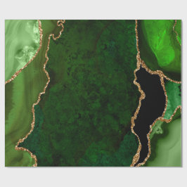 Glitzer Agate für Green und Gold Imitate Geschenkpapier