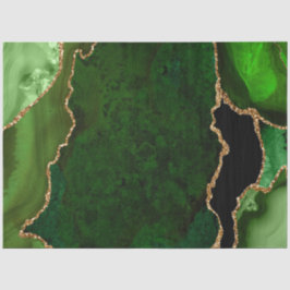 Glitzer Agate für Green und Gold Imitate Seidenpapier