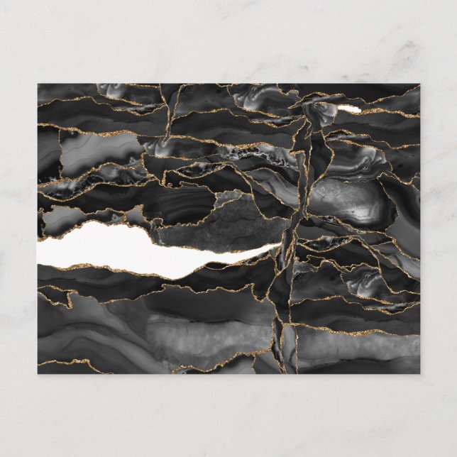 Glitzer Agate Postkarte (Vorderseite)