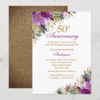 Glitzer Amethyst Lila Blumenzwiebeln 50 Jahre Jubi