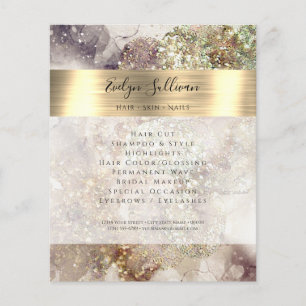 Glitzer Aquarell und Fohlen Flyer