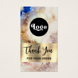 Glitzer, Aquarell und Goldfolie