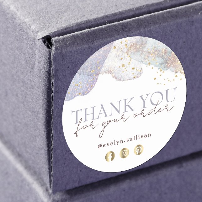 Glitzer Aquarellformen dank Aufkleber (Von Creator hochgeladen)