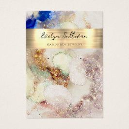 Glitzer Aquarellgoldfolie Schmuckkarte