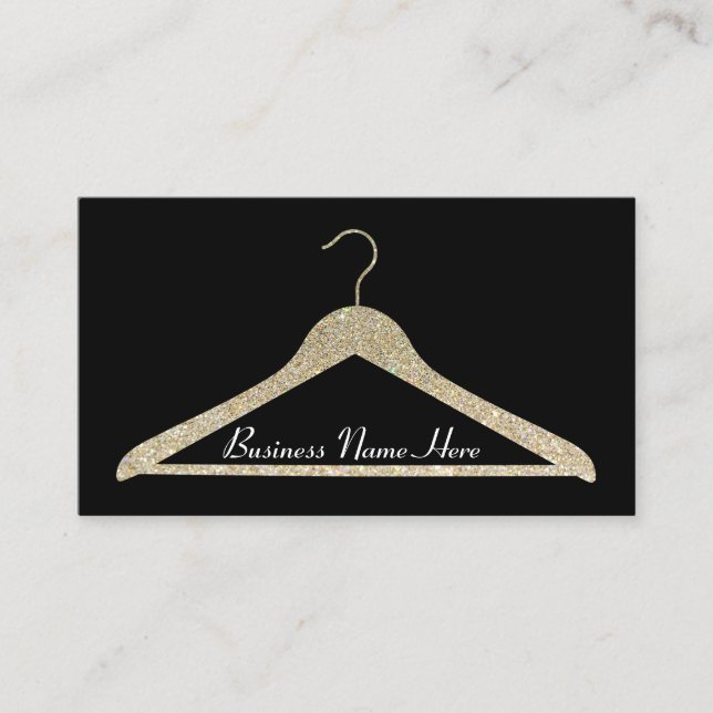 Glitzer-Aufhänger-Geschäfts-Karte Visitenkarte (Vorderseite)