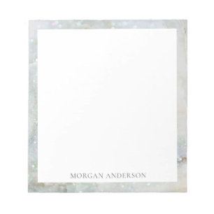 Glitzer aus blauem Marmor Notizblock