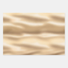 Glitzer aus Gold und Rosa Geschenkpapier Set