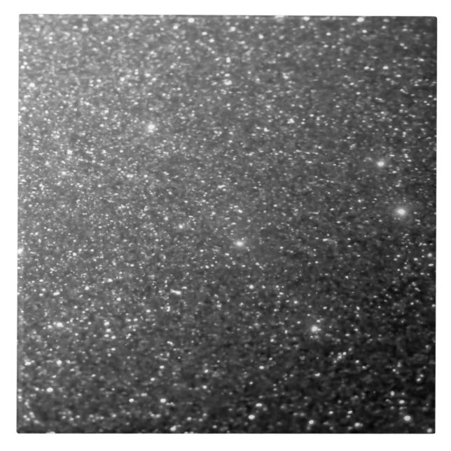 Glitzer aus grauem Silber Fliese (Vorderseite)
