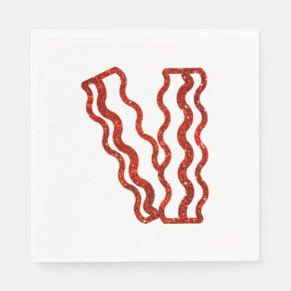Glitzer Bacon Napkins Serviette