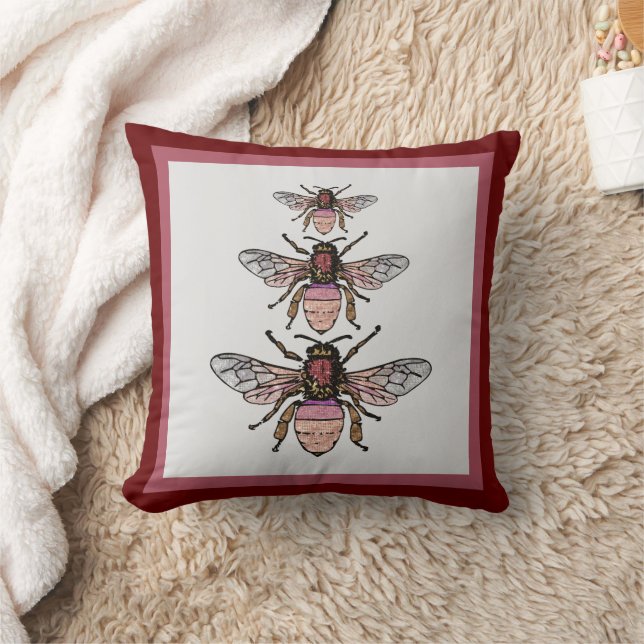 Glitzer-Bienen Kissen (Decke)