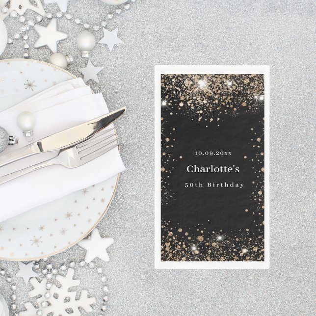 Glitzer Birthday Serviette (Von Creator hochgeladen)