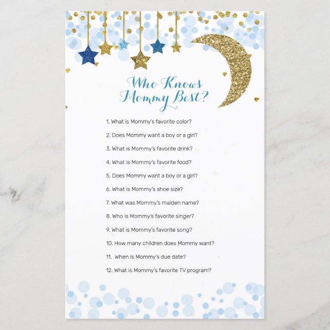 Glitzer blauer Mond Wasserfarbe, die Mommy Best ke (Vorderseite)