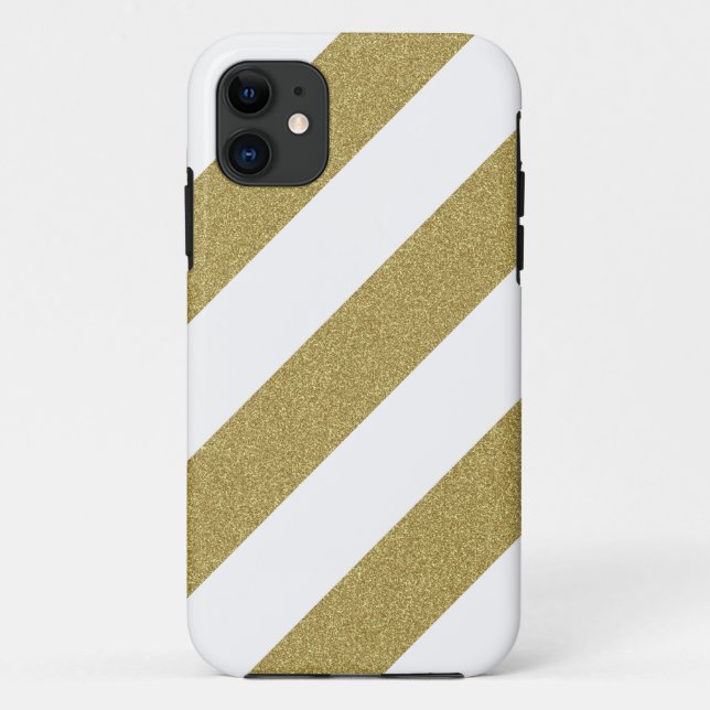 Glitzer-Blick gestreifter iPhone Fall Case-Mate iPhone Hülle (Rückseite)