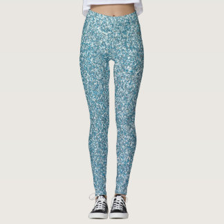 Glitzer Blue Leggings