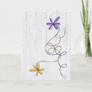 Glitzer-Blume werden bald gut Karte