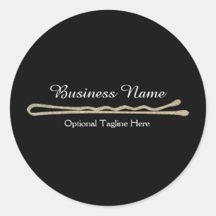 Glitzer Bobby Button Round Aufkleber