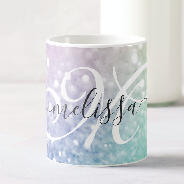 Glitzer Bokeh Glamour Elegant Kaffeetasse (Von Creator hochgeladen)