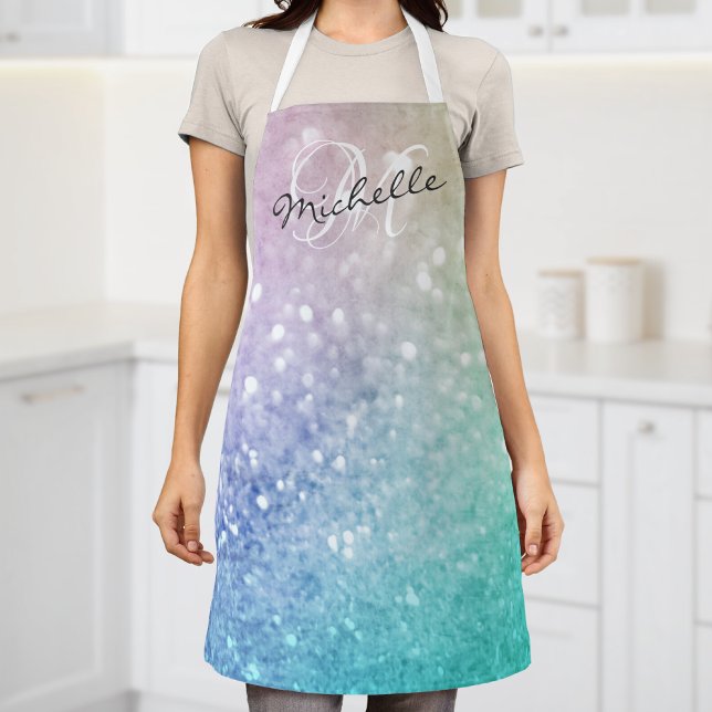 Glitzer Bokeh Glamour Elegant Schürze (Von Creator hochgeladen)