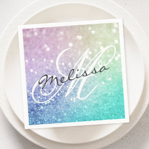 Glitzer Bokeh Glamour Elegant Serviette