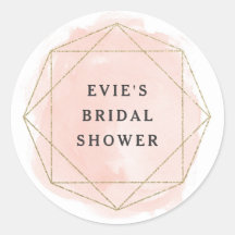 Glitzer-Brautparty für Wasserfarben in Rosa