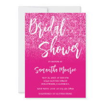 Glitzer-Brautparty in Rosa