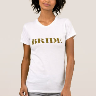 Glitzer Bride Gold T-Shirt