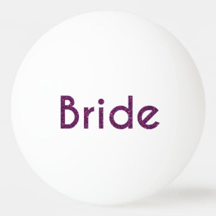 Glitzer Bride Lila Tischtennisball