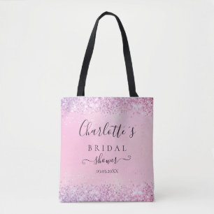 GLITZER BRIDESMAID GIFT TOTE BAG